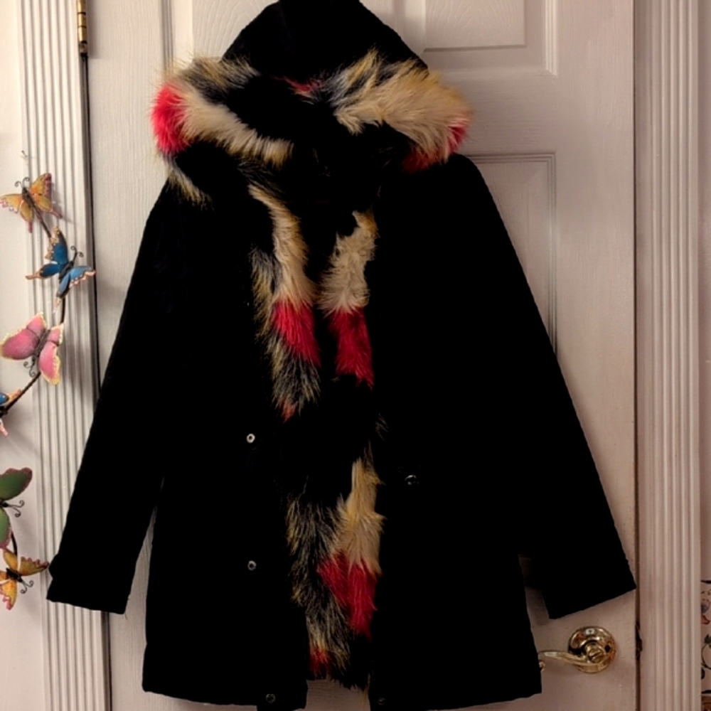 NWT  Fur Trimmed Parka